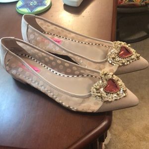 Betsey Johnson Heart Shoes